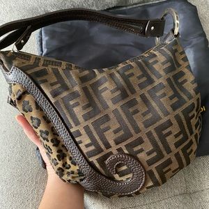 Fendi Logo cheetah bag